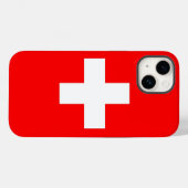 Patriotic Apple Case-Mate, Schweiz-Flag Case-M Case-Mate iPhone Hülle (Rückseite (Horizontal))