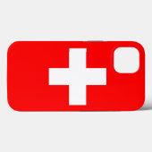Patriotic Apple Case-Mate, Schweizer Flagge Case-Mate iPhone Hülle (Rückseite (Horizontal))