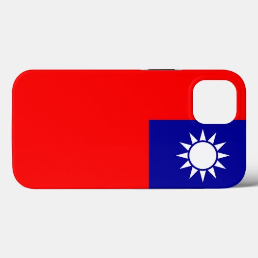 Patriotic Apple Case Mate, Taiwan-Flagge (Rückseite (Horizontal))