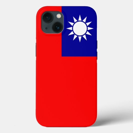 Patriotic Apple Case Mate, Taiwan-Flagge (Rückseite)