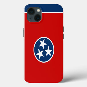 Patriotic Apple Case Mate, Tennessee-Flagge iPhone 13 Hülle