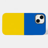 Patriotic Apple Case-Mate, ukrainische Flaggenpart Case-Mate iPhone 14 Hülle (Back (Horizontal))