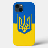Patriotic Apple Case-Mate, ukrainische Flaggenpart Case-Mate iPhone Hülle (Rückseite)