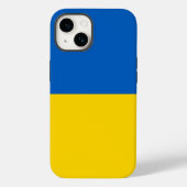 Patriotic Apple Case-Mate, ukrainische Flaggenpart Case-Mate iPhone Hülle (Rückseite)