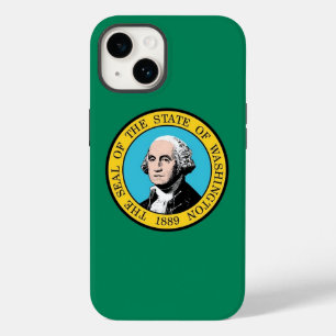 Patriotic Apple Case-Mate, Washingtoner Flagge Case-Mate iPhone 14 Hülle