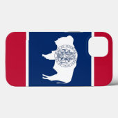 Patriotic Apple Case Mate, Wyoming Flag (Rückseite (Horizontal))