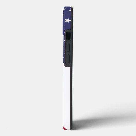 Patriotic Apple iPhone 13 Case-Mate mit US-Flagge Hülle (Rückseite / Links)