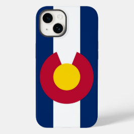 Patriotic Apple iPhone 14 Case-Mate, Colorado Flag Case-Mate iPhone 14 Hülle