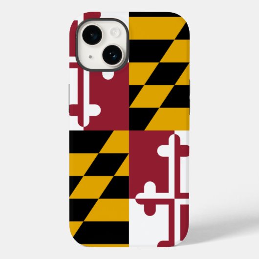 Patriotic Apple iPhone 14 Case-Mate, Maryland-Flag Case-Mate iPhone Hülle (Rückseite)
