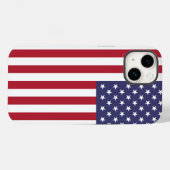 Patriotic Apple iPhone 14 Case-Mate mit US-Flagge Hülle (Rückseite (Horizontal))