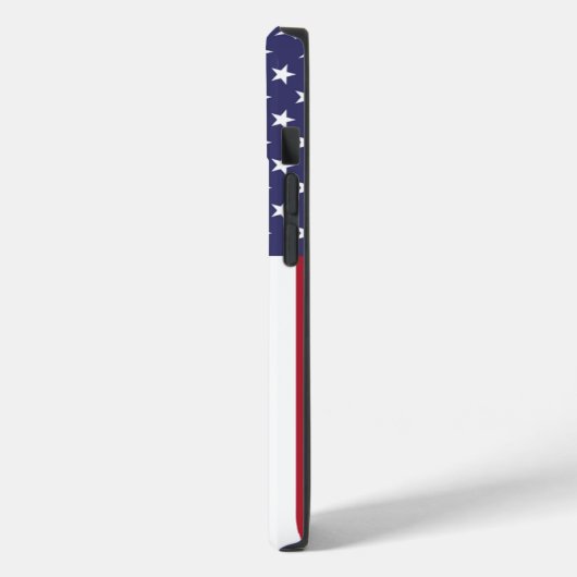 Patriotic Apple iPhone 14 Case-Mate mit US-Flagge Hülle (Rückseite / Links)