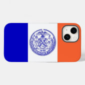 Patriotic Apple iPhone 14 Case-Mate, New York Flag Case-Mate iPhone Hülle (Rückseite (Horizontal))
