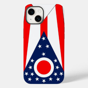 Patriotic Apple iPhone 14 Case-Mate, Ohio Flag Case-Mate iPhone 14 Hülle