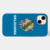 Patriotic Apple iPhone 14 Case-Mate, Oklahoma Flag Case-Mate iPhone Hülle (Rückseite (Horizontal))