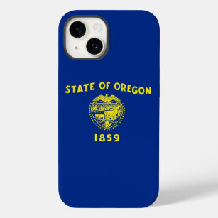 Patriotic Apple iPhone 14 Case-Mate, Oregon Flag Case-Mate iPhone 14 Hülle