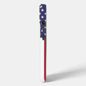Patriotic Apple iPhone 15 Case-Mate mit US-Flagge Hülle (Rückseite / Links)