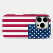 Patriotic Apple iPhone 15 Pro Case-Mate, US-Flagge Case-Mate iPhone Hülle (Rückseite (Horizontal))