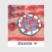 Patriotic Apple Pie Aufkleber (Blatt)