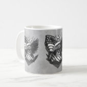 Patriotic Appreciation Thank You Military Veterans Kaffeetasse (Vorderseite Links)