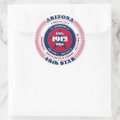 Patriotic Arizona Circle Design Sticker (Tasche)