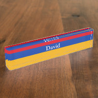 Patriotic Armenian Flag Desk Name Plakat