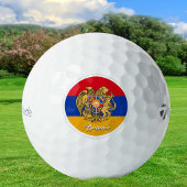 Patriotic Armenian Flag Golf Balls, Armenien Golfball