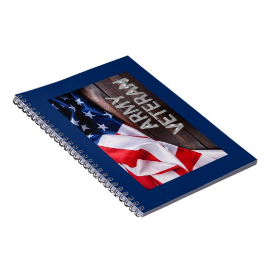 Patriotic "Army Veteran" Notizblock (Rechte Seite)