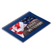 Patriotic "Army Veteran" Notizblock (Linke Seite)
