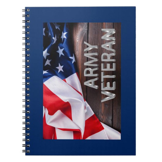Patriotic "Army Veteran" Notizblock (Vorderseite)