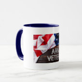 Patriotic "Army Veteran" Tasse (Vorderseite Links)