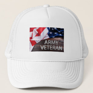 Patriotic "Army Veteran" Truckerkappe