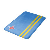 Patriotic Aruba Flag Badematte (Schrägansicht)