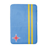Patriotic Aruba Flag Badematte (Vorderseite Vertikal)
