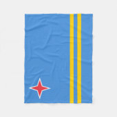 Patriotic Aruba Flag Fleecedecke (Vorderseite)