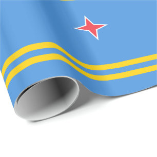Patriotic Aruba Flag Geschenkpapier