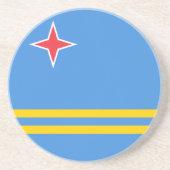 Patriotic Aruba Flag Getränkeuntersetzer