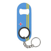 Patriotic Aruba Flag Mini Flaschenöffner (Rückseite)