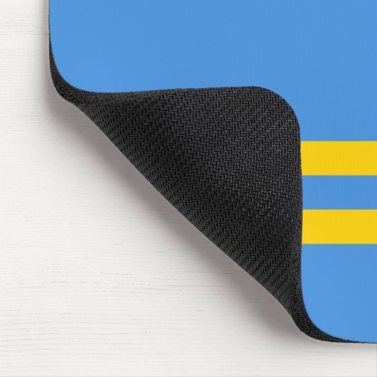 Patriotic Aruba Flag Mousepad (Ecke)