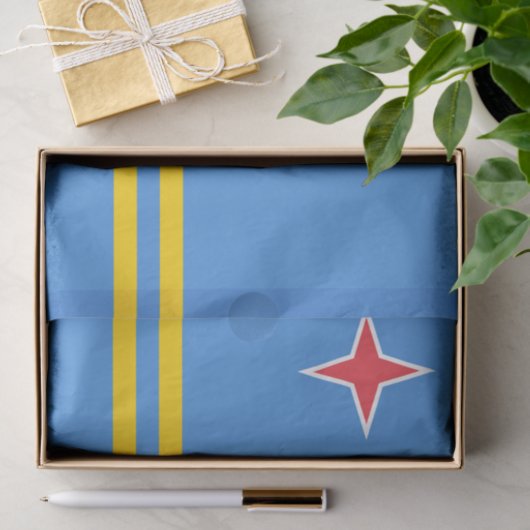 Patriotic Aruba Flag Seidenpapier (Geschenk)
