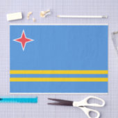 Patriotic Aruba Flag Seidenpapier (Handwerk)