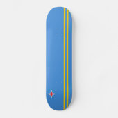 Patriotic Aruba Flag Skateboard (Vorderseite)
