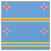 Patriotic Aruba Flag Stoff (Nahaufnahme)