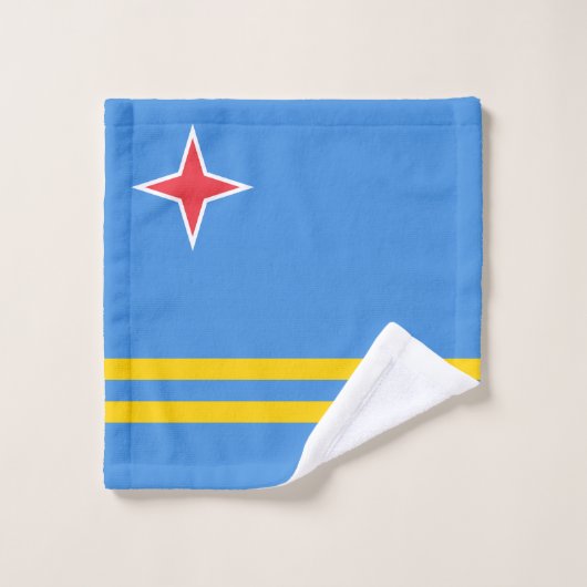 Patriotic Aruba Flag Waschlappen (Waschlappen)