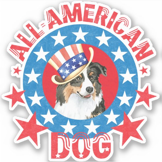 Patriotic Aussie Vinyl Sticker (Vorderseite)