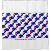 Patriotic AUSTRALIA FLAG Individualisierte Schrift Duschvorhang (Vorderseite)