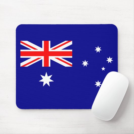 Patriotic Australian Flag Mouse Pad Mousepad (Mit Mouse)