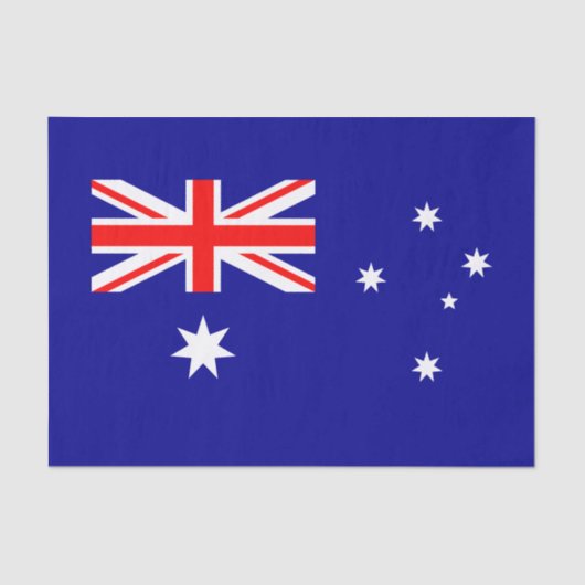 Patriotic Australian Flag Tissue Paper Seidenpapier (Vorderseite)