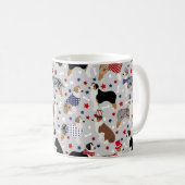 Patriotic Australian Shepherd/Aussie Dog Kaffeetasse (VorderseiteRechts)