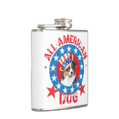 Patriotic Australian Shepherd Flachmann (Rechts)