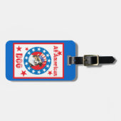 Patriotic Australian Shepherd Gepäckanhänger (Vorderseite horizontal)